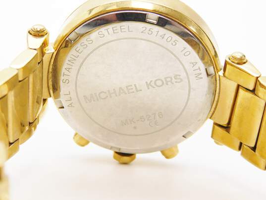 Michael Kors 3312 & 5276 Gold Tone Rhinestone Watches 206.4g image number 7
