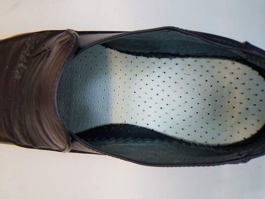 AMUS Men's Burgundy Leather Dress Shoes image number 8