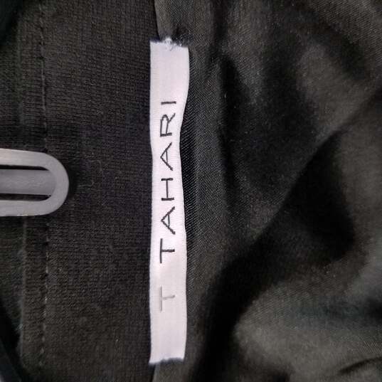 Tahari Women Black Tweed Zip Jacket XS image number 3