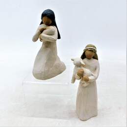 VTG Willow Tree Nativity Figurines Mary Baby Jesus Shepherd Susan Lordi Demdaco