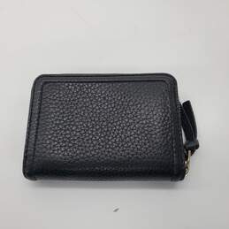 Tory Burch Black Pebble Leather Mini Zip Around Wallet alternative image