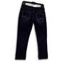 Womens Blue Medium Wash Pockets Regular Fit Denim Straight Jeans Size 27 image number 2