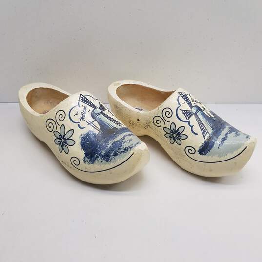 Made In Holland Clog Shoe Blue Windmill Size 23cm/ 9inches image number 5