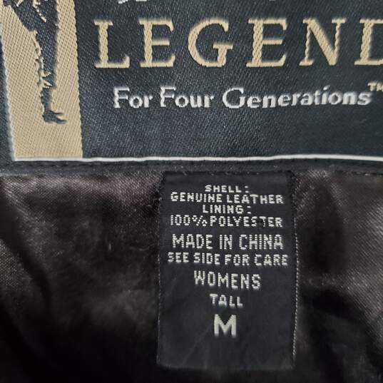 VTG Eddie Bauers Legends WM's Genuine Leather Black Jacket Size M image number 3