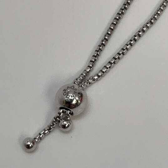 Designer Pandora 925 Sterling Silver Cubic Zirconia Stone Chain Bracelet image number 4
