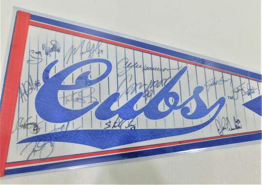 Chicago Cubs Autographed Pennant image number 3