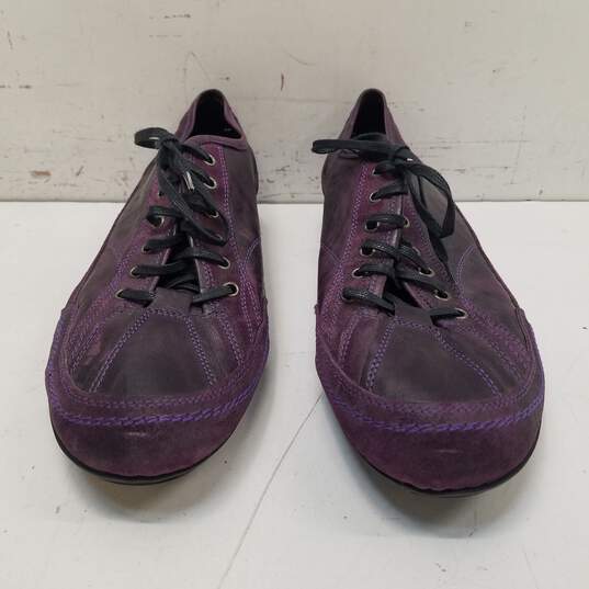 Bacco Bucci Cheechoo Purple Suede Lace Up Sneakers Men's Size 12 M image number 5