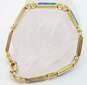 14K Yellow Gold Opal Inlay Bracelet 11.8g image number 4