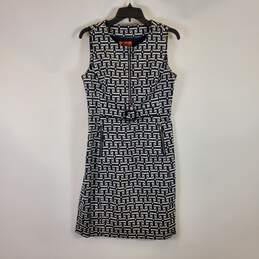 Tory Burch Women Geometric Sleeveless Dress SZ 6