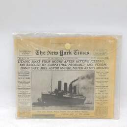 The New York Times Special Commemorative Section Titanic Sinks Newspaper