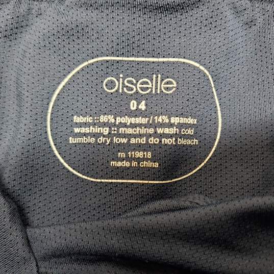 Oiselle Polyester Spandex Black Activewear Shorts Women's 4 image number 3