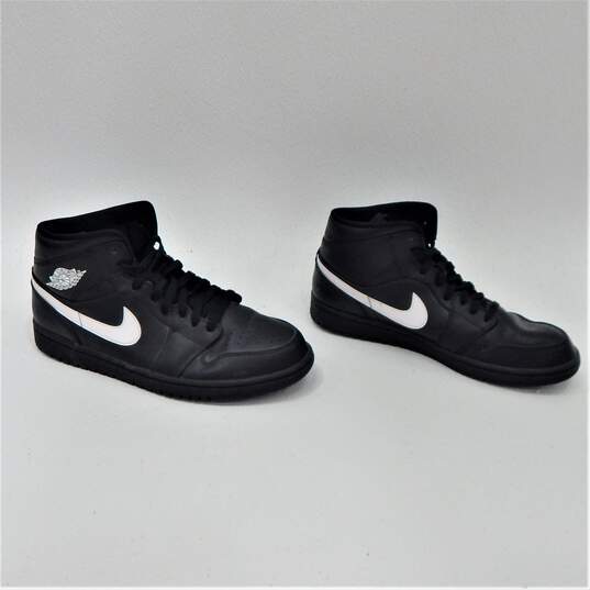 Jordan 1 Mid Black White 2018 Men's Shoes Size 11.5 image number 2