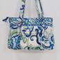 Vera Bradley White/Blue/Green Pattern Shoulder Handbag image number 2