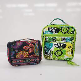 Vera Bradley Insulated Lunchbag & Travel Cosmetics Bag Lot