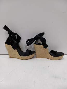 UGG Jules Black Strappy Wedge Sandals Women's Size 10 alternative image