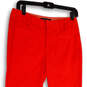 Womens Red Flat Front Pockets Stretch Bootcut Leg Trouser Pants Size 4 image number 3
