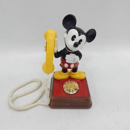Vintage 1976 The Mickey Mouse Phone Rotary Dial Landline Telephone image number 1