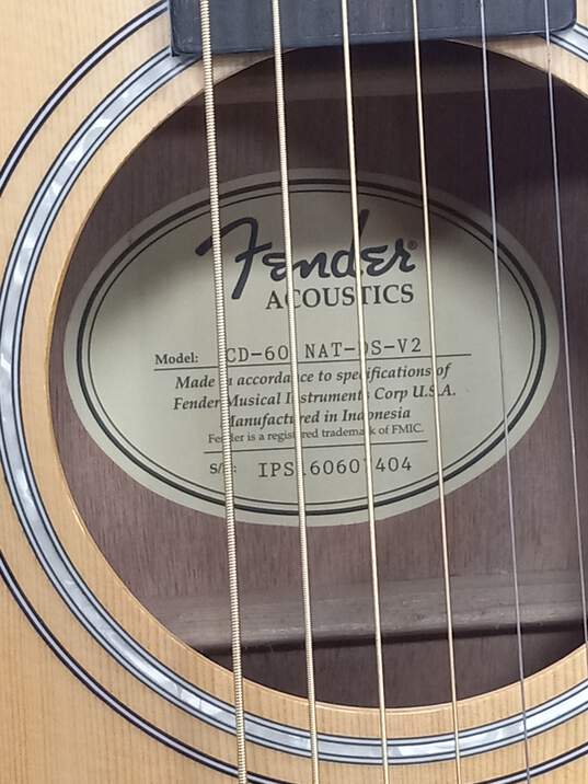 Fender Mode CD-60  Acoustic Guitar in Case image number 4