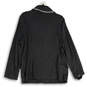 Womens Black Notch Lapel Long Sleeve Three Button Crew Blazer Size XL image number 2
