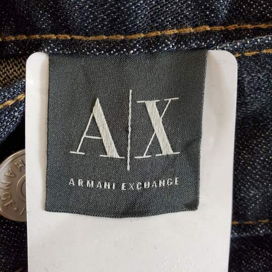 Armani Exchange Men Blue Washed Jeans Sz 34 Long image number 3
