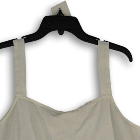 NWT Womens White Sleeveless Wide Strap Pullover Camisole Top Size 2X image number 4