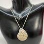 Designer Brighton Silver-Tone Adjustable Chain Sea Shell Pendant Necklace image number 1