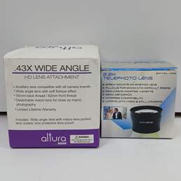Altura 55mm .43x Wide Angle HD Lens Attachment & 13E 2.2x Telephoto Lens w/Boxes alternative image