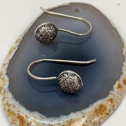 Designer Pandora S925 ALE Sterling Silver CZ Dazzling Droplet Drop Earrings