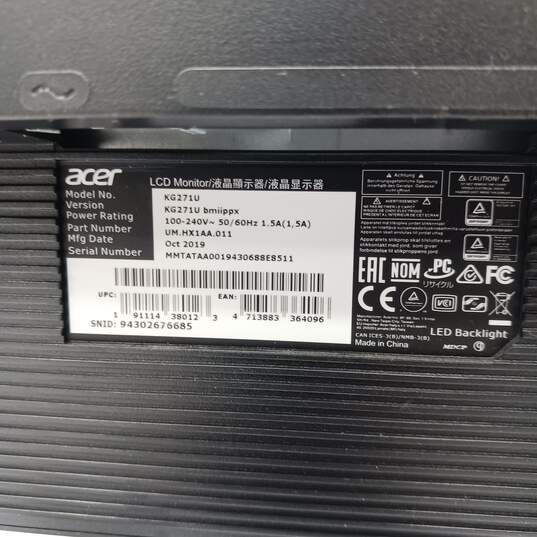 Acer LCD 27" Monitor KG271U image number 3