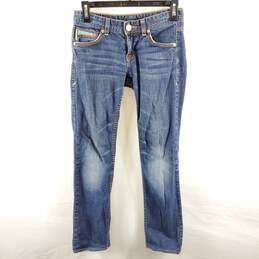 Armani Exchange Women Blue Regular Jeans Sz 0