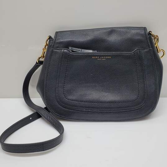 Marc Jacobs Empire City Black Leather Crossbody Bag AUTHENTICATED image number 1