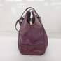 Coach Taylor Burgundy Purple Leather Alexis Carryall Handbag image number 2