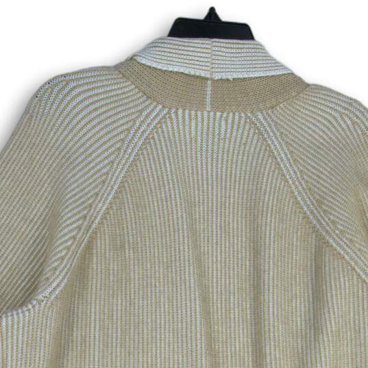 NEW Lands' End Womens Beige Knitted Open Front Cardigan Sweater Size 1X image number 4