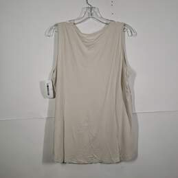 NWT Womens Sequin Scoop Neck Sleeveless Pullover Tank Top Size 2 alternative image