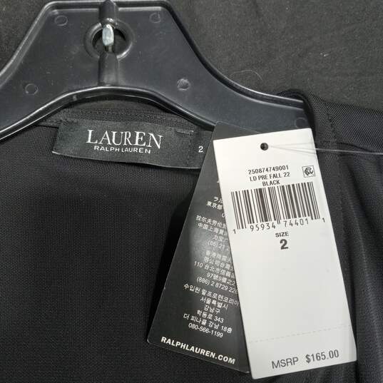 Women's Lauren Ralph Lauren Cap Sleeve A-Line Midi Dress Sz 2 NWT image number 3