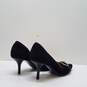 Michael Kors Black Suede Mid Heel Women's Size 6M image number 4