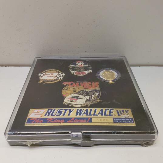 Sealed 1998 NASCAR Racing Team Commemorative Pin Set Rusty Wallace #2 1686/5000 image number 4