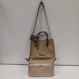 Andrew Marc New York Women's Beige Leather Tote Purse w/ Pouch