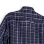 NWT Mens Blue Plaid Long Sleeve Spread Collar Button-Up Shirt Size Medium image number 4