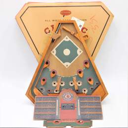 Old Century Baseball Coffee Table Wood Pinball Style Game IOB