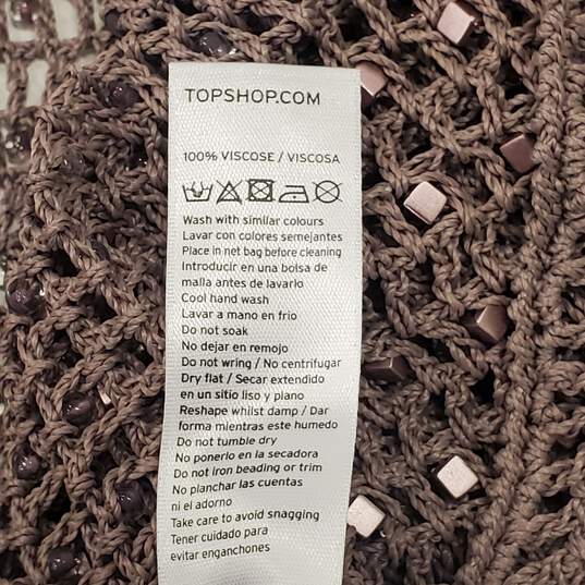 Top Shop Women Taupe Cardigan Sz12/14 NWT image number 4