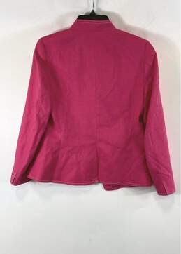 NWT J.Crew Womens Pink Twill Stretch Pockets Long Sleeve Blazer Jacket Size 4 alternative image