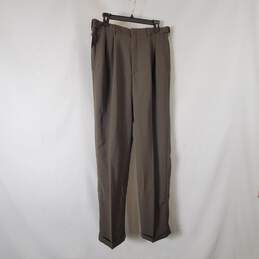 Haggar Men Brown Dress Pants Sz 36x34 NWT