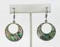 925 vintage taxco abalone ring/earrings image number 4