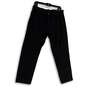 NWT Mens Black Flat Front Surplus Twill Straight Leg Ankle Pants Size 32X32 image number 1