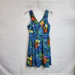 Adrianna Papell Multicolor Floral Patterned Sleeveless Dress WM Size 0 NWT alternative image