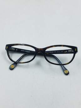 D&G Tortoise Oval Eyeglasses