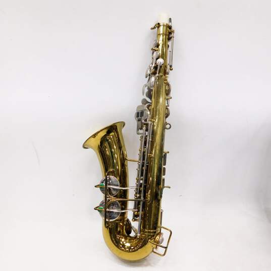 Buescher Brand S-33 Aristocrat Model Alto Saxophone w/ Case and Accessories image number 7