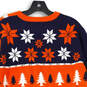 Mens Orange Christmas Denver Broncos Ugly Pullover Sweater Size Large image number 4