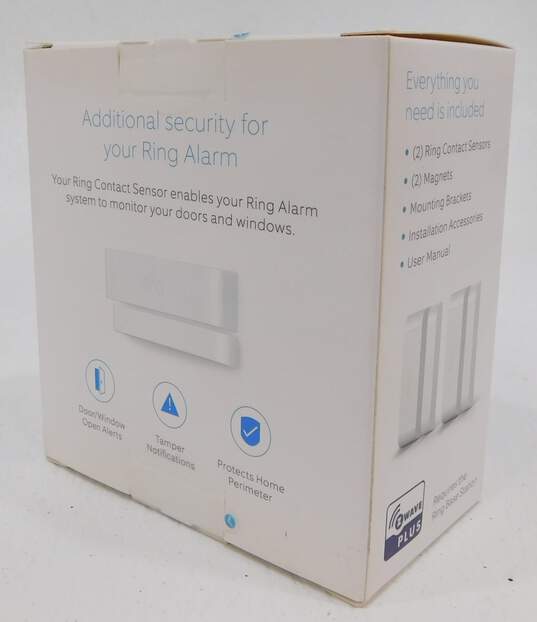 NEW Sealed Ring Alarm Contact Sensor 2 Pack White 1st Gen image number 3